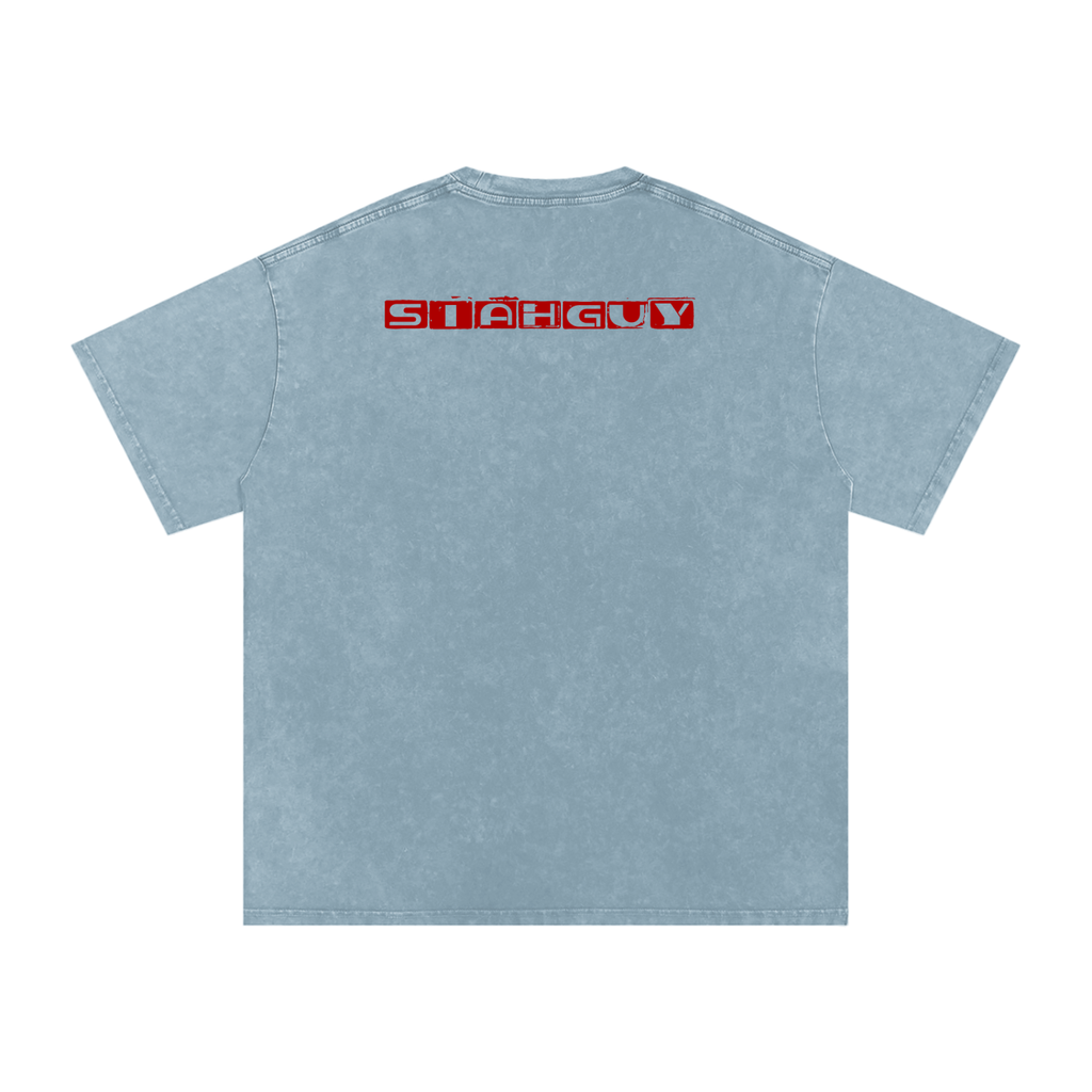 Snow Washed Oversized Cotton T-Shirt