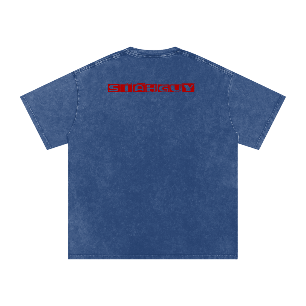 Snow Washed Oversized Cotton T-Shirt