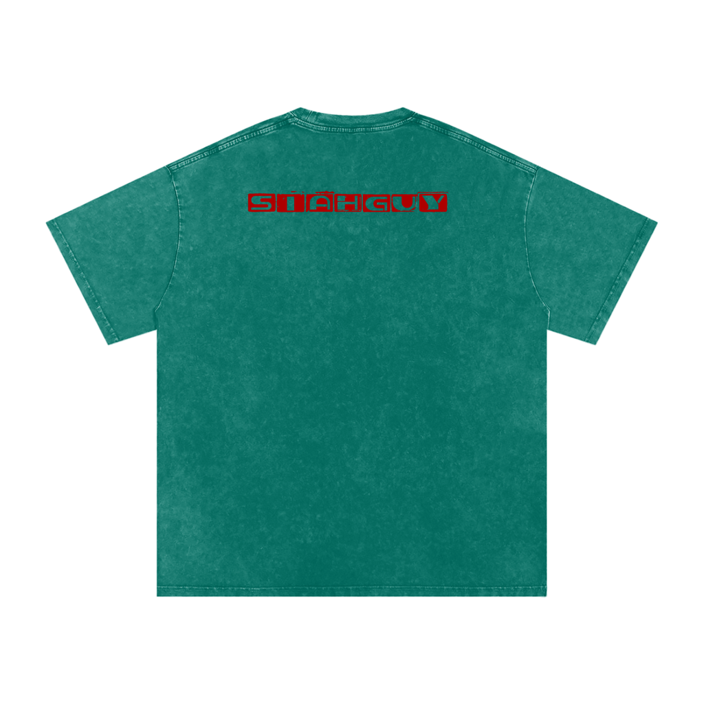 Snow Washed Oversized Cotton T-Shirt