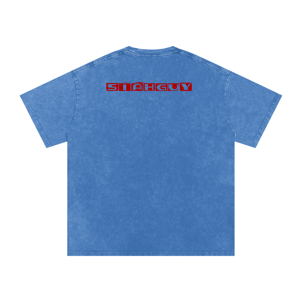 Snow Washed Oversized Cotton T-Shirt